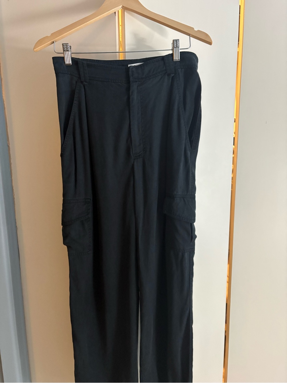 Reformation Black Cargo Pants